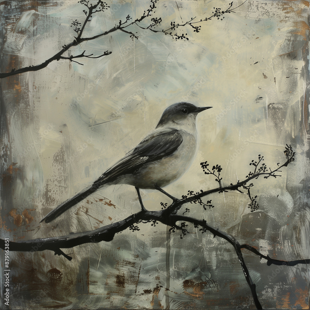 Obraz premium painted bird