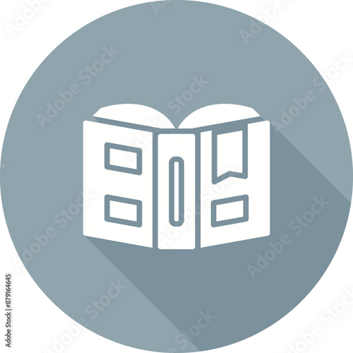 Open book with bookmark Vector Icon