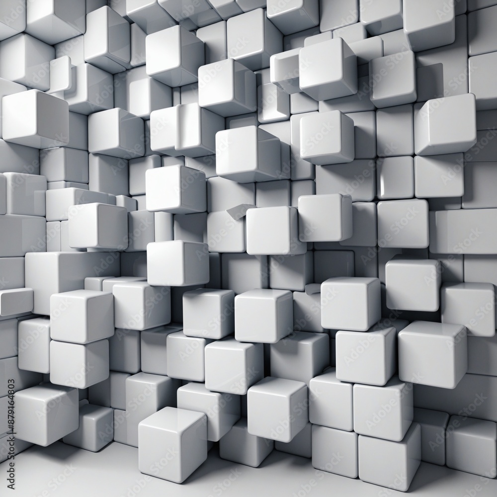 illustration of cubes on white background illustration of cubes on white background