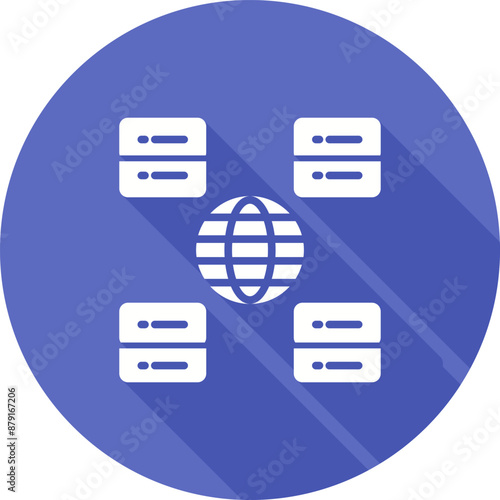 Content Delivery Network Vector Icon