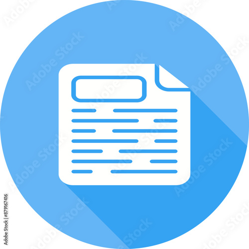 Page Facing Up Vector Icon