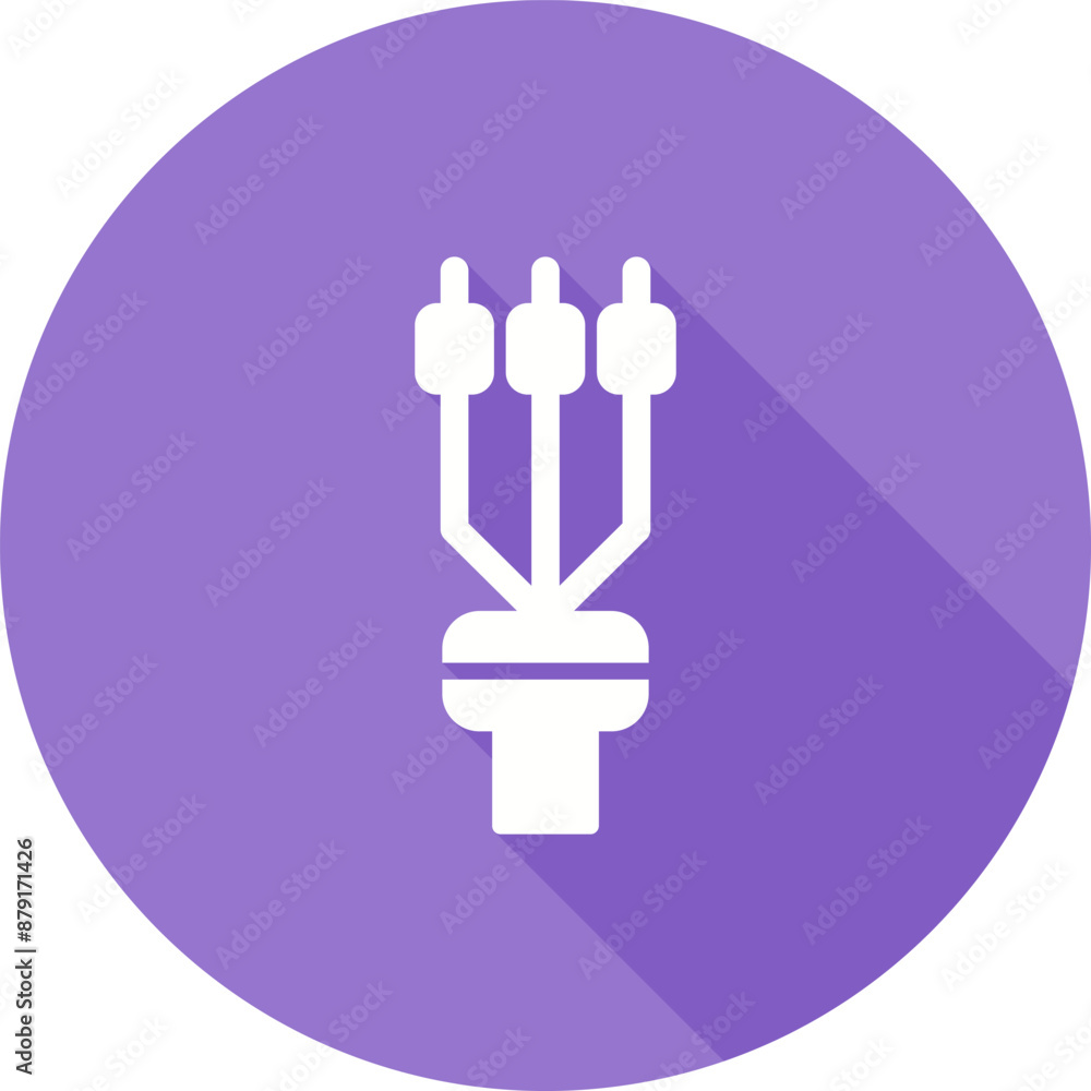 Fototapeta premium Cable Termination Sleeve Vector Icon
