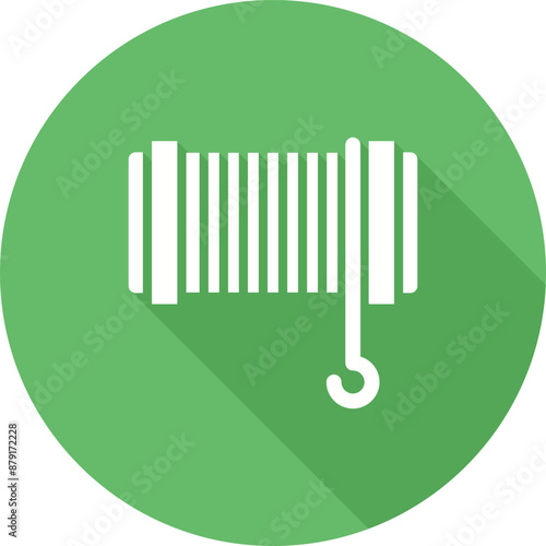 Cable Pulling Rope Vector Icon