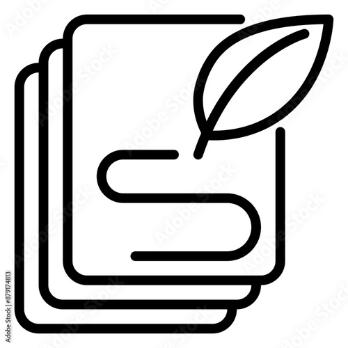 write icon, line icon style