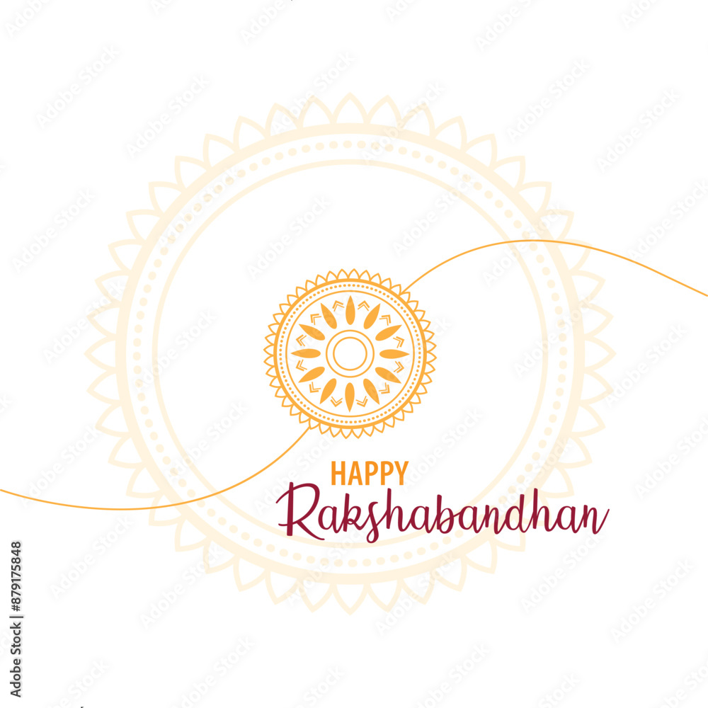 Fototapeta premium Happy Raksha Bandhan illustration templates