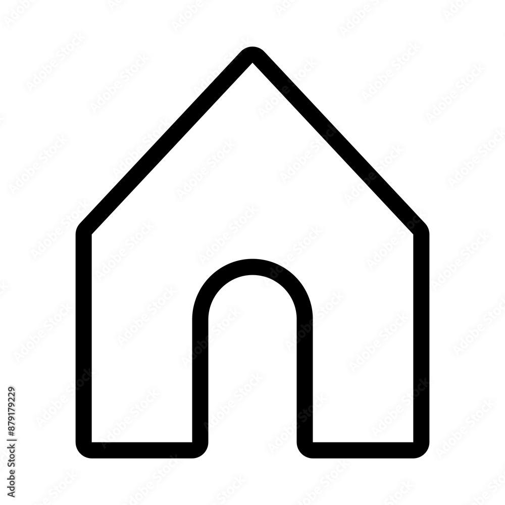 Illustration depicting a black house icon on a white background
Illustration depicting a black house icon on a white background
