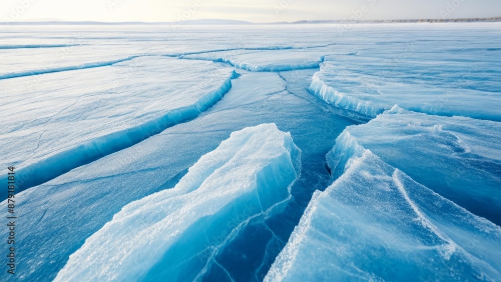 Fototapeta premium Icy Beauty A Frozen Landscape
