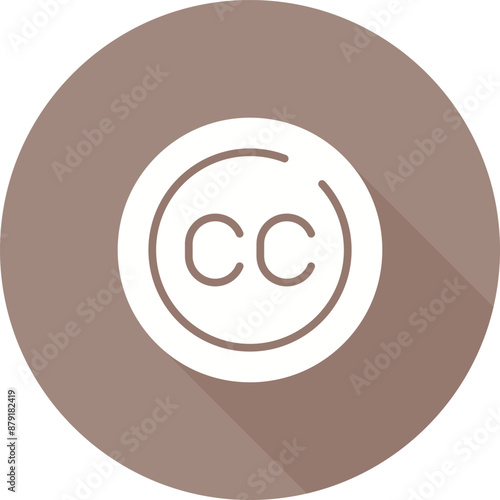 Subtitles Circle Vector Icon