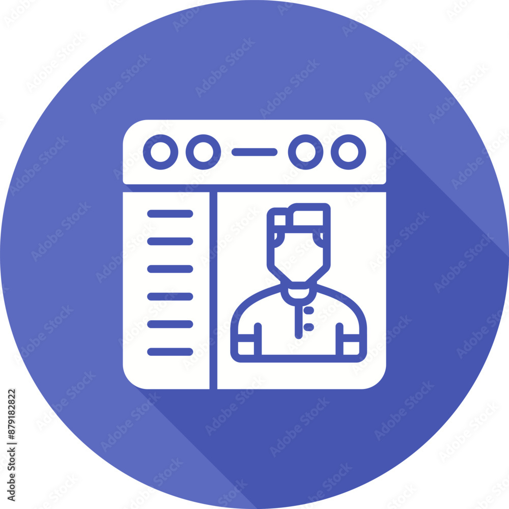 Fototapeta premium Browser Vector Icon