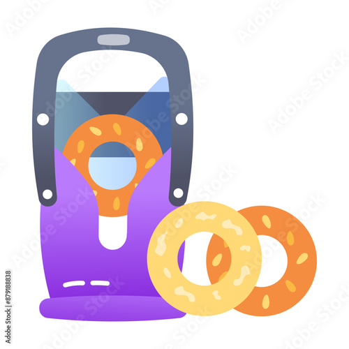 A slicer cutter flat style icon 