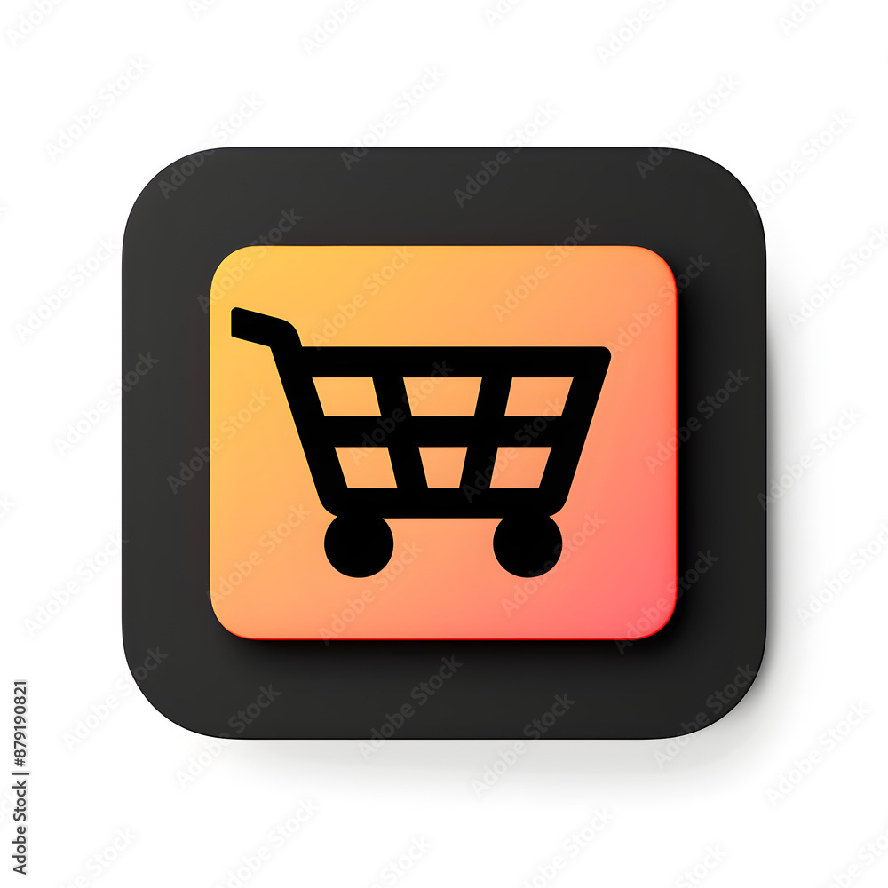 Shopping coupon icon on white background Shopping coupon icon on white background