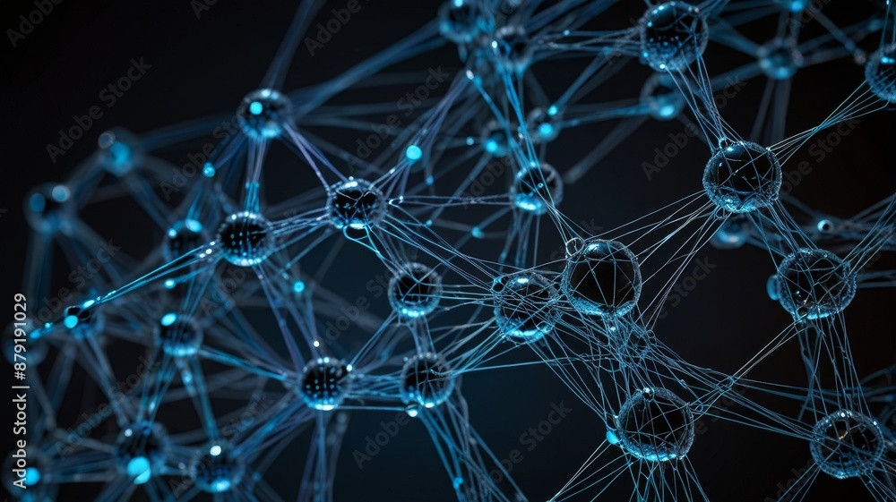 Abstract Blue Network. Abstract Blue Network.