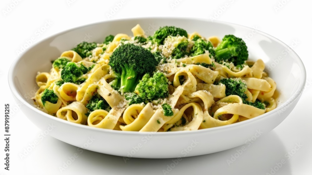 Delicious pasta dish with broccoli ready to be savored Delicious pasta dish with broccoli ready to be savored
