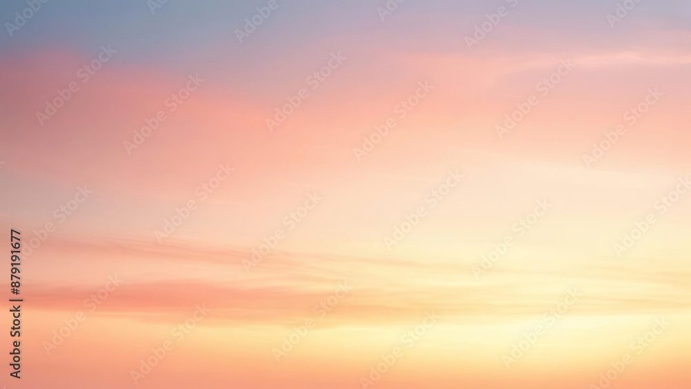 Obraz premium Sunsets warm embrace over the horizon