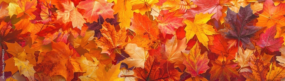 A vibrant collection of autumn leaves A vibrant collection of autumn leaves