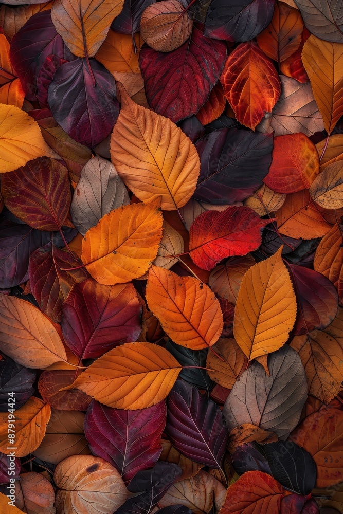 A vibrant collection of autumn leaves A vibrant collection of autumn leaves