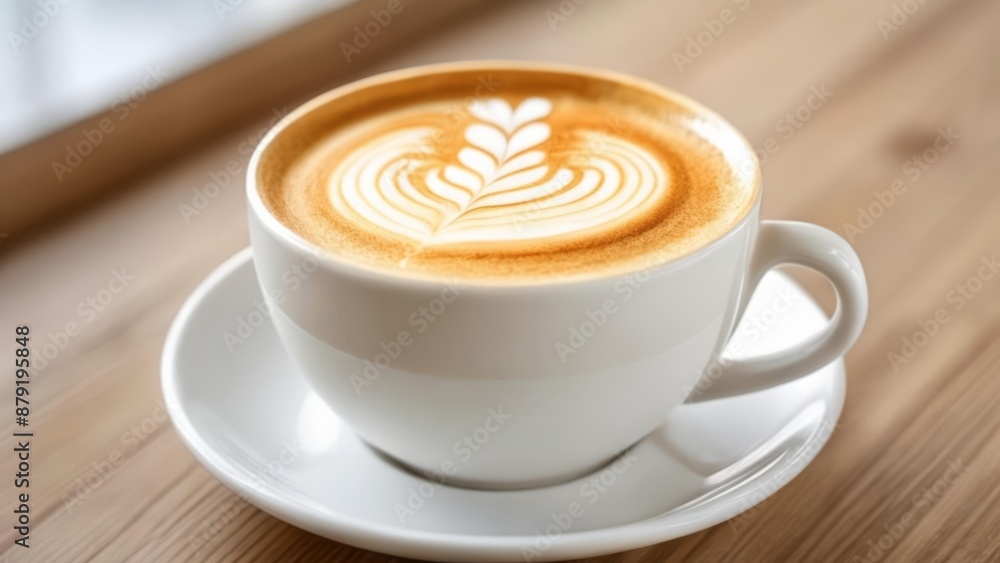  A moment of tranquility with a latte art masterpiece