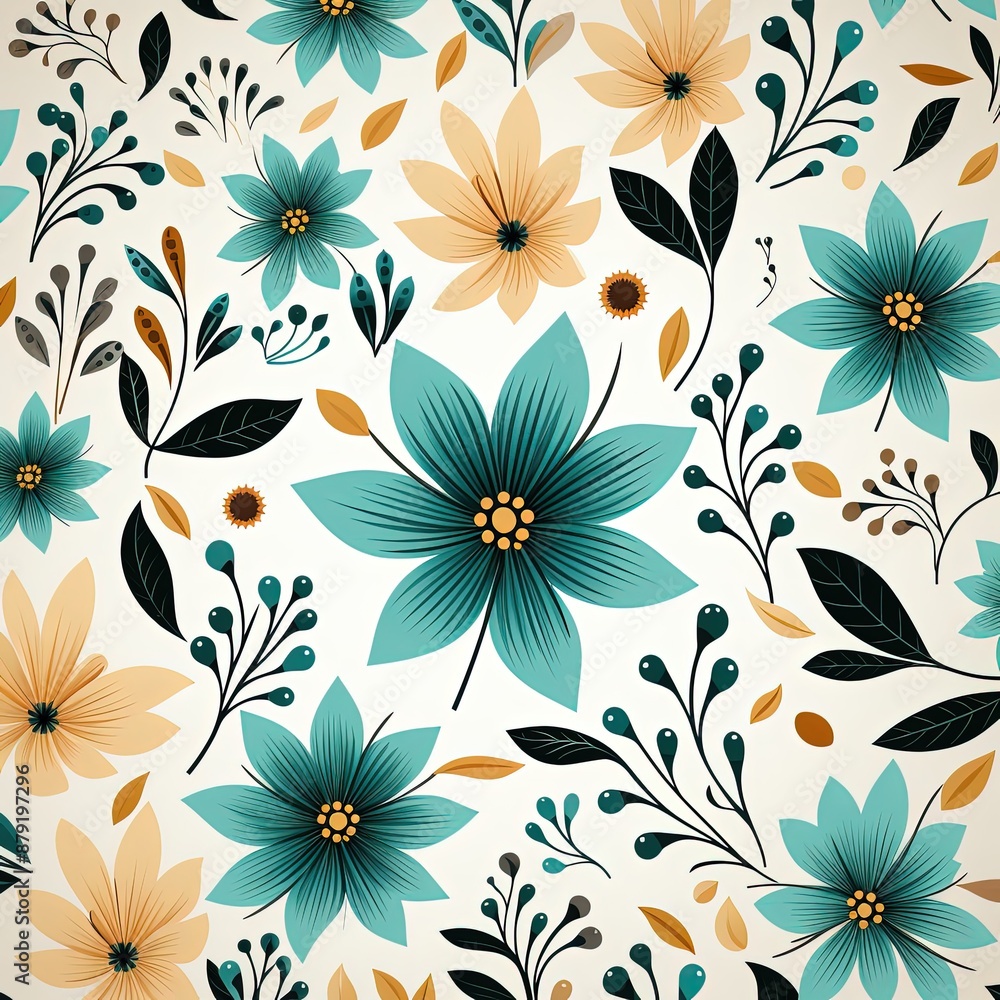 Elegant and Beautiful Simple Seamless Pattern Design Elegant and Beautiful Simple Seamless Pattern Design