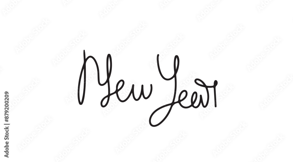 Continuous one line doodle drawing of new year 2025. Holiday concept, festive New year handwriting text, minimalist design. Continuous one line doodle drawing of new year 2025. Holiday concept, festive New year handwriting text, minimalist design.
