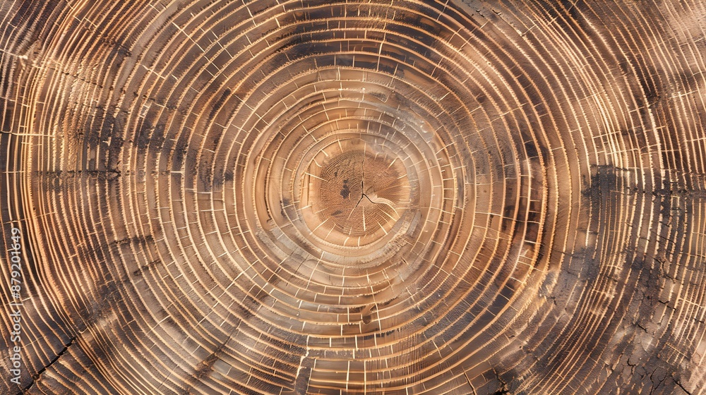 Close-Up of Tree Rings Showing Detailed Wood Grain Texture and Growth Patterns
Close-Up of Tree Rings Showing Detailed Wood Grain Texture and Growth Patterns
