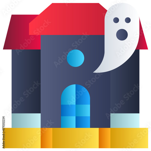 ghost, horror, fantasy, halloween, haunted, house Icon
