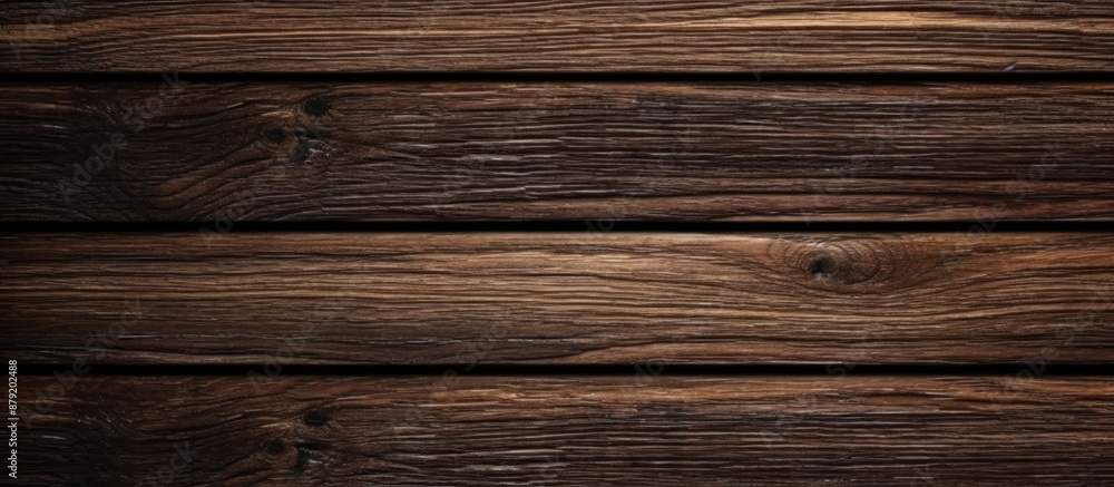 Fototapeta premium Dark Brown Wooden Planks