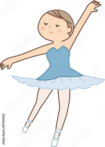 バレエを踊る女の子