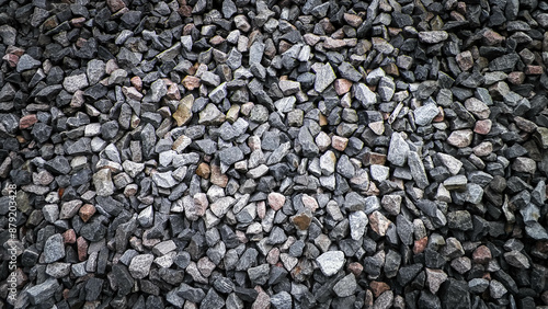 Close up of small stones as nature background.