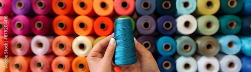 Colorful Spools of Threads ...