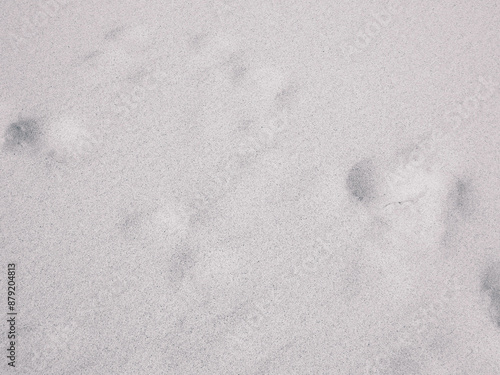 Shoe print on the sand