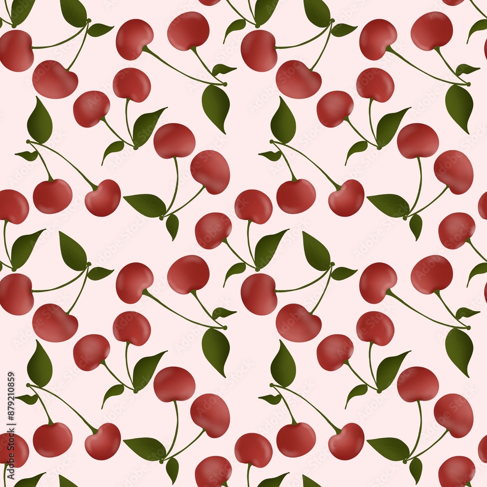 seamless pattern with cherry seamless pattern with cherry