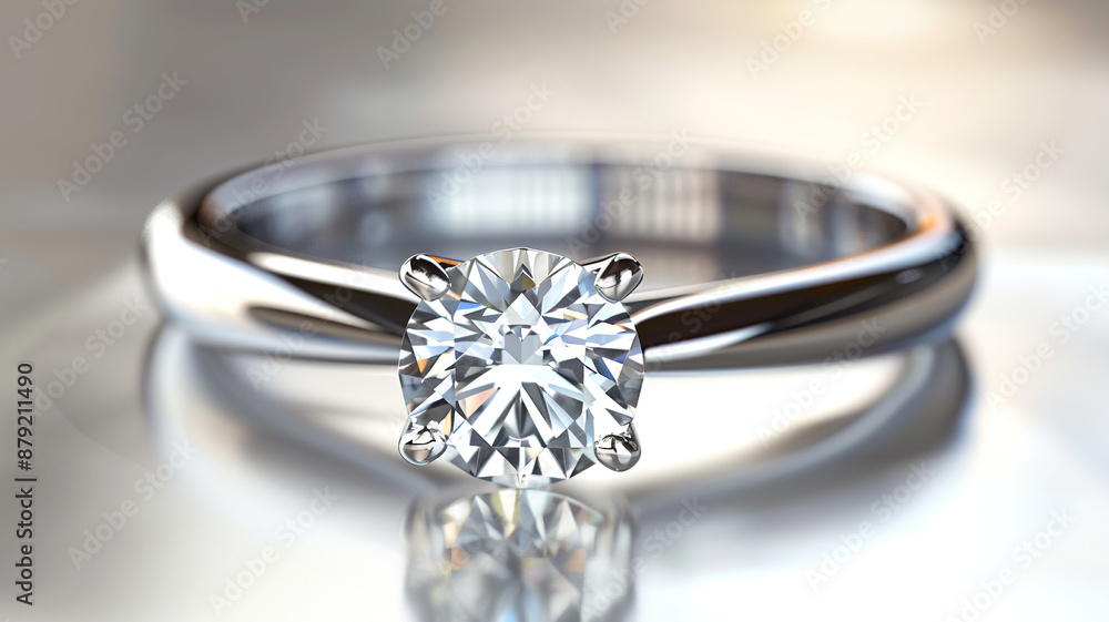 A close-up of a diamond ring, symbolizing a precious and heartfelt gift for a loved one A close-up of a diamond ring, symbolizing a precious and heartfelt gift for a loved one