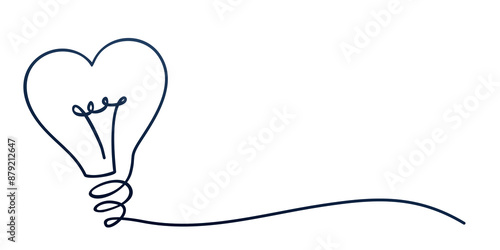 The stylized symbol of electric lamp.