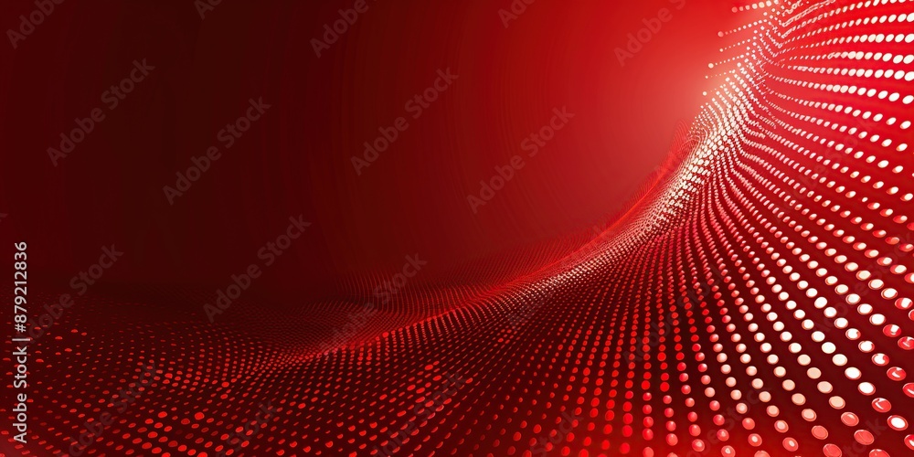 Fototapeta premium Abstract Red and White Dotted Background
