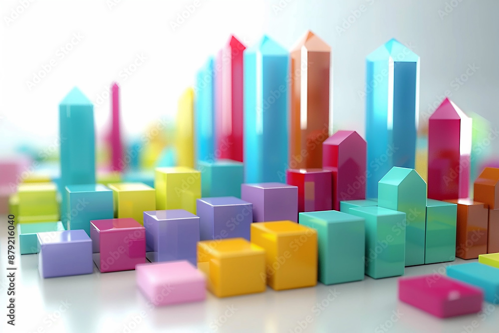 Marketing strategy planning with finance graph, 3D Animation render, High resolution Marketing strategy planning with finance graph, 3D Animation render, High resolution