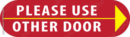 Please use other door sign notice vector.eps