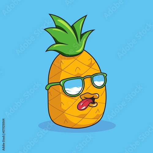 Summer Fruit - Pineapple Vector