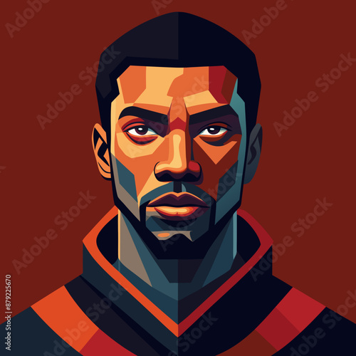 illustration of afro american