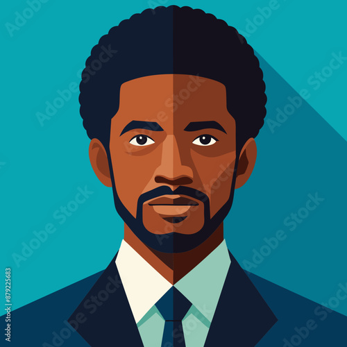 illustration of afro american