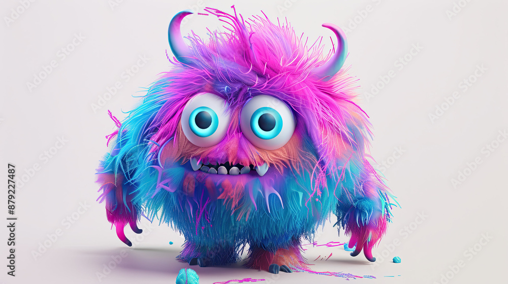 Cute Little Monster: Adorable Cartoon Creature, Friendly and Playful Design, Colorful and Charming Character, Whimsical and Fun Illustration, Child-Friendly Fantasy Beast Cute Little Monster: Adorable Cartoon Creature, Friendly and Playful Design, Colorful and Charming Character, Whimsical and Fun Illustration, Child-Friendly Fantasy Beast