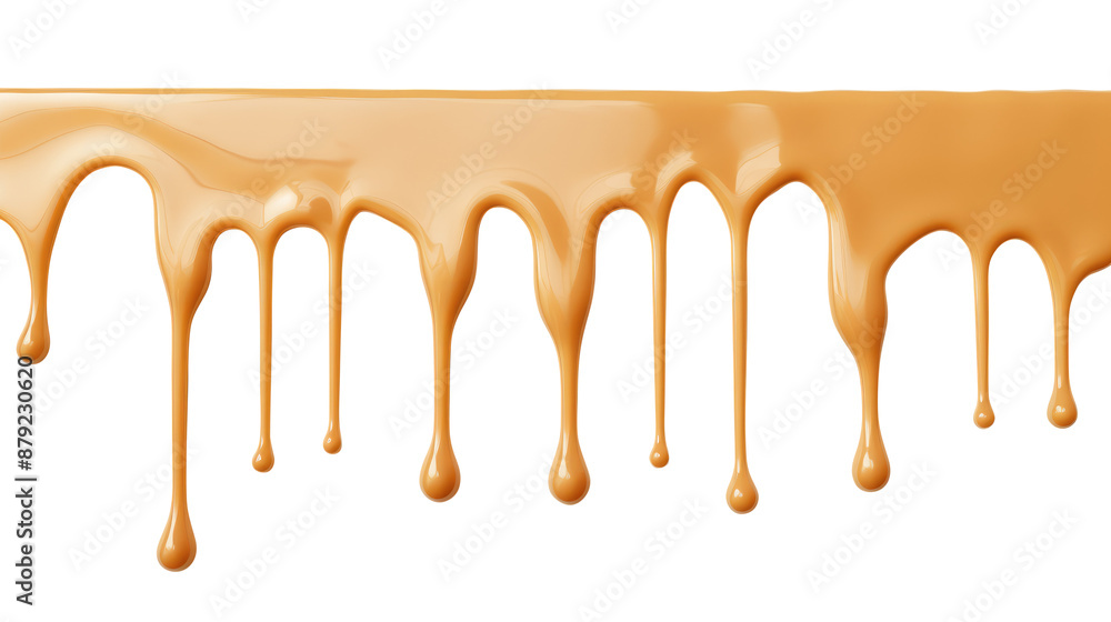 © Vector Nazmul - melted caramel dripping isolated on transparent white background, clipping path © Vector Nazmul - melted caramel dripping isolated on transparent white background, clipping path