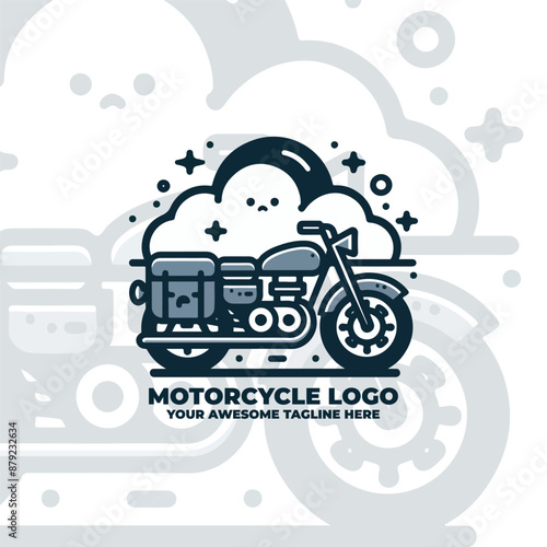 Awesome Retro Motorcycle Logo Design