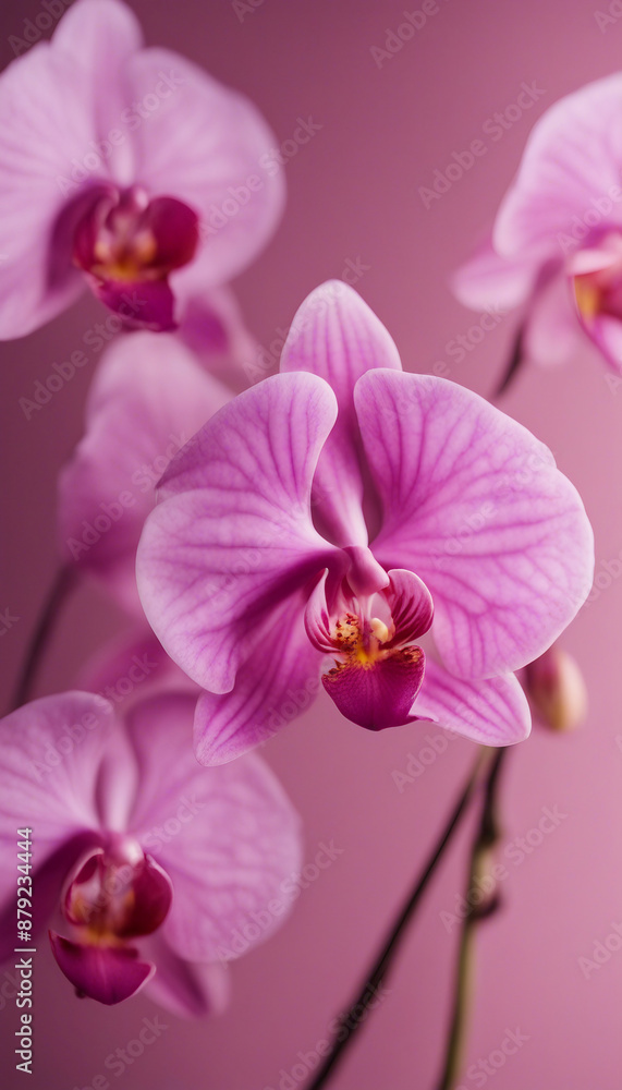 Real Pressed pink orchid flower petal plant Real Pressed pink orchid flower petal plant
