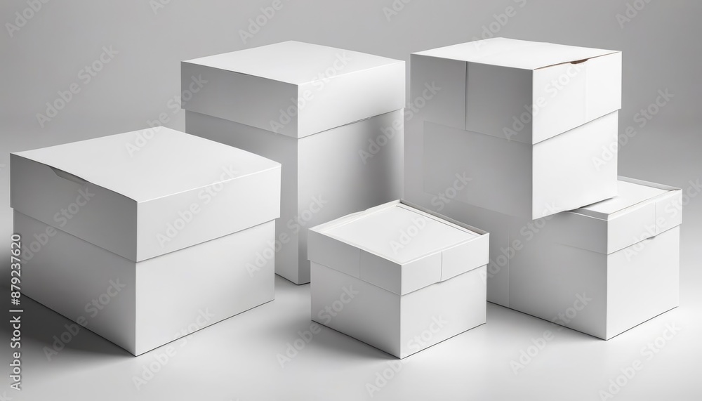business design white background set clipping mockup olated template paper box path white olated empty container package business design white background set clipping mockup olated template paper box path white olated empty container package