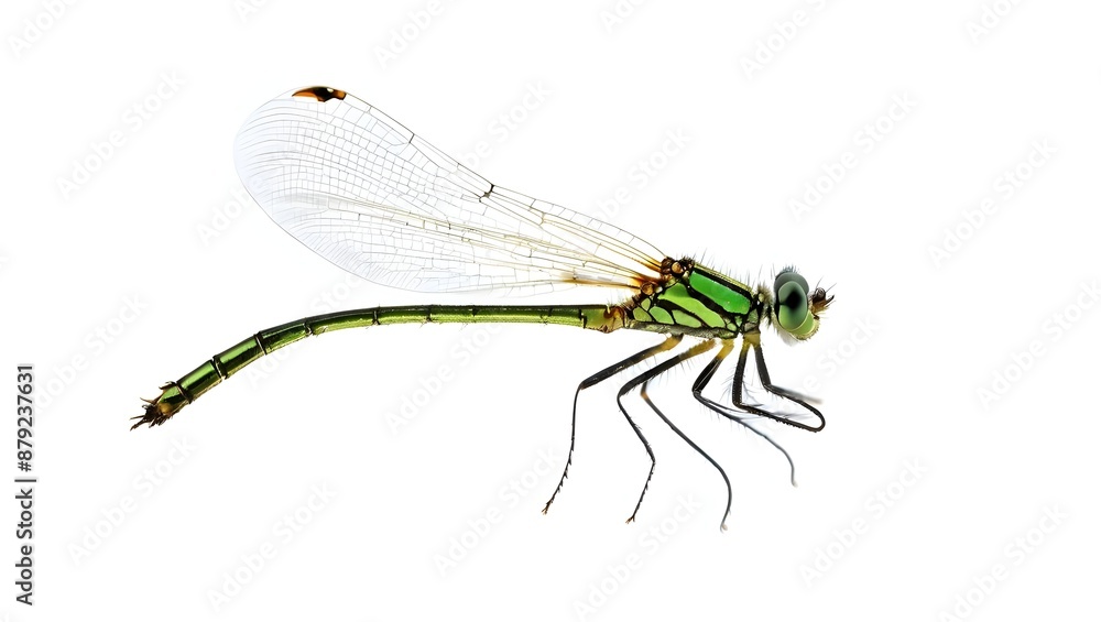 damselfly on white background, dragonfly on white background, green bug isolated on white damselfly on white background, dragonfly on white background, green bug isolated on white