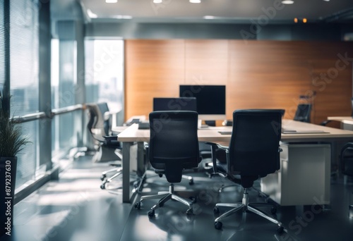 modern office background industrial work interior