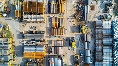 Structured Disorder: Construction Site Material Laydown Area