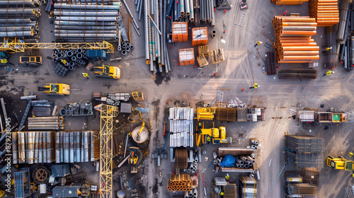 Structured Disorder: Construction Site Material Laydown Area