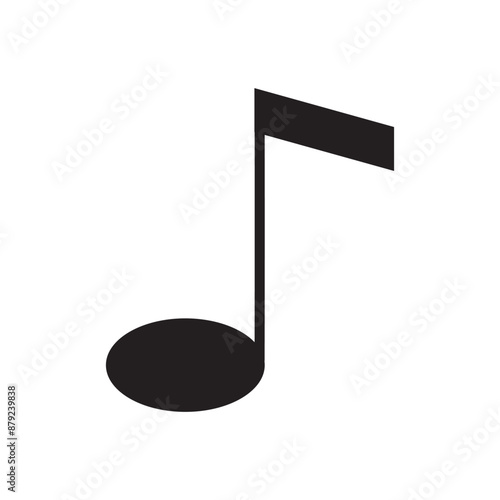 music note icon vector