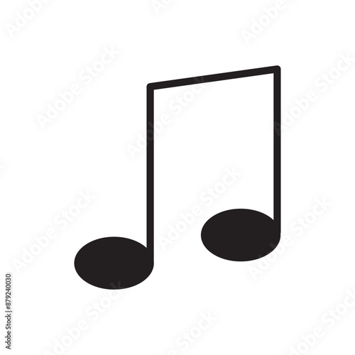 music note icon vector